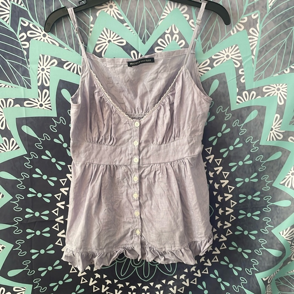 Babydoll lilac top, Brandy Melville